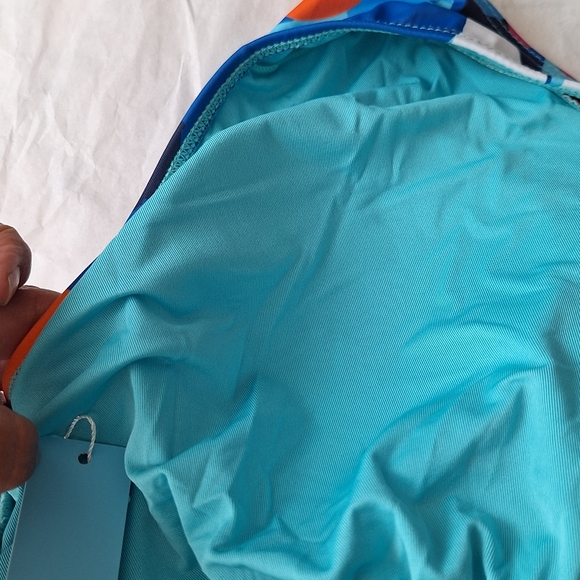 Yonique NWT One Piece Plus Size Swimsuits Tummy Control Ruched Floral Sz 22W - Picture 9 of 10